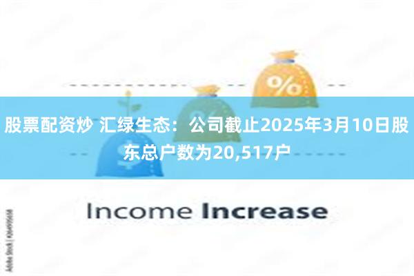 股票配资炒 汇绿生态：公司截止2025年3月10日股东总户数为20,517户