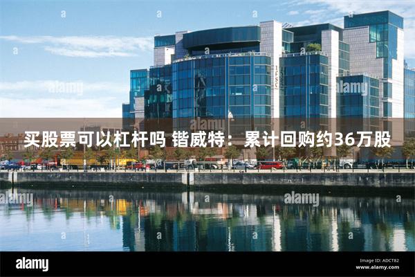 买股票可以杠杆吗 锴威特：累计回购约36万股